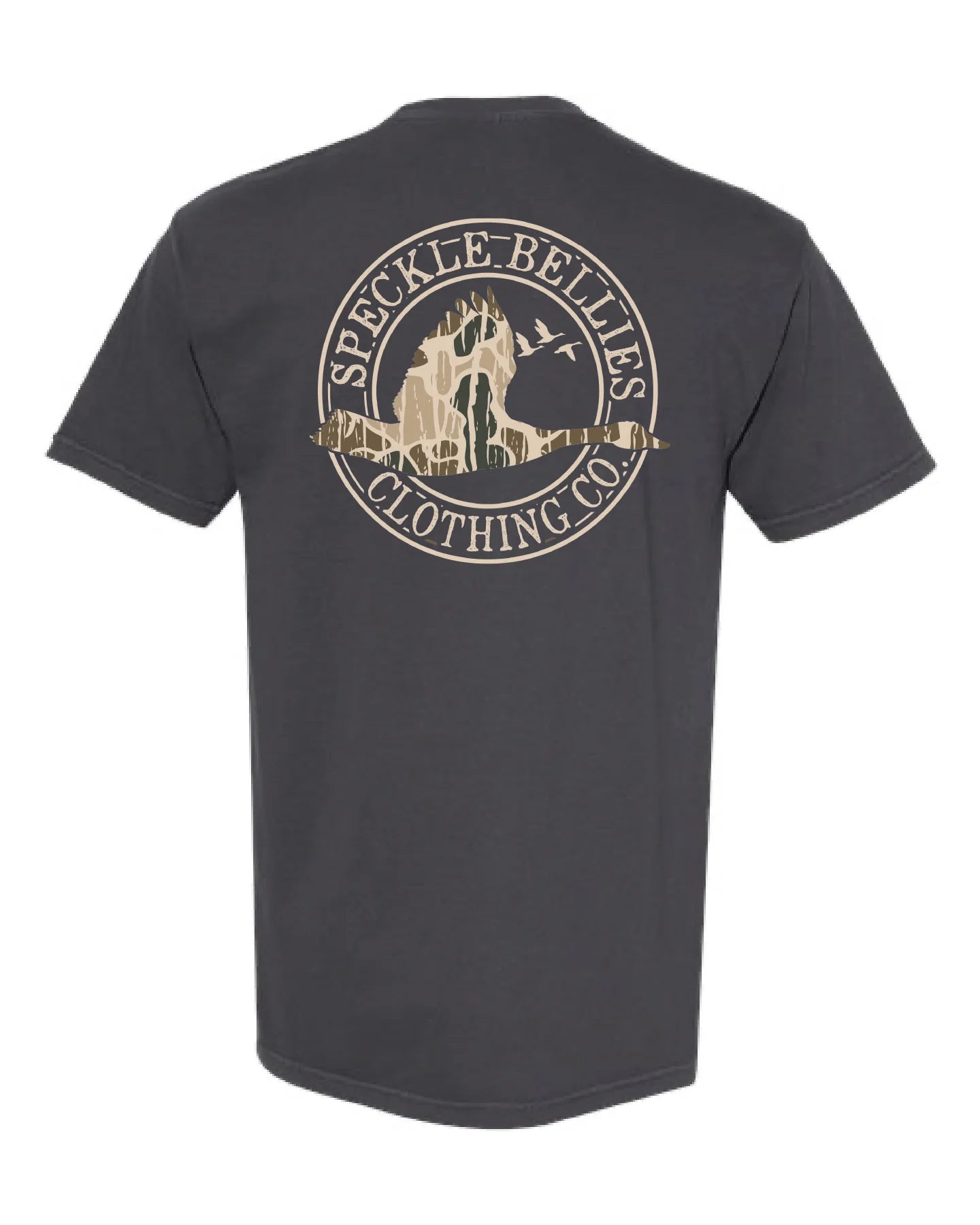 Speckle Bellies Camo Mens Duck Pocket Tee