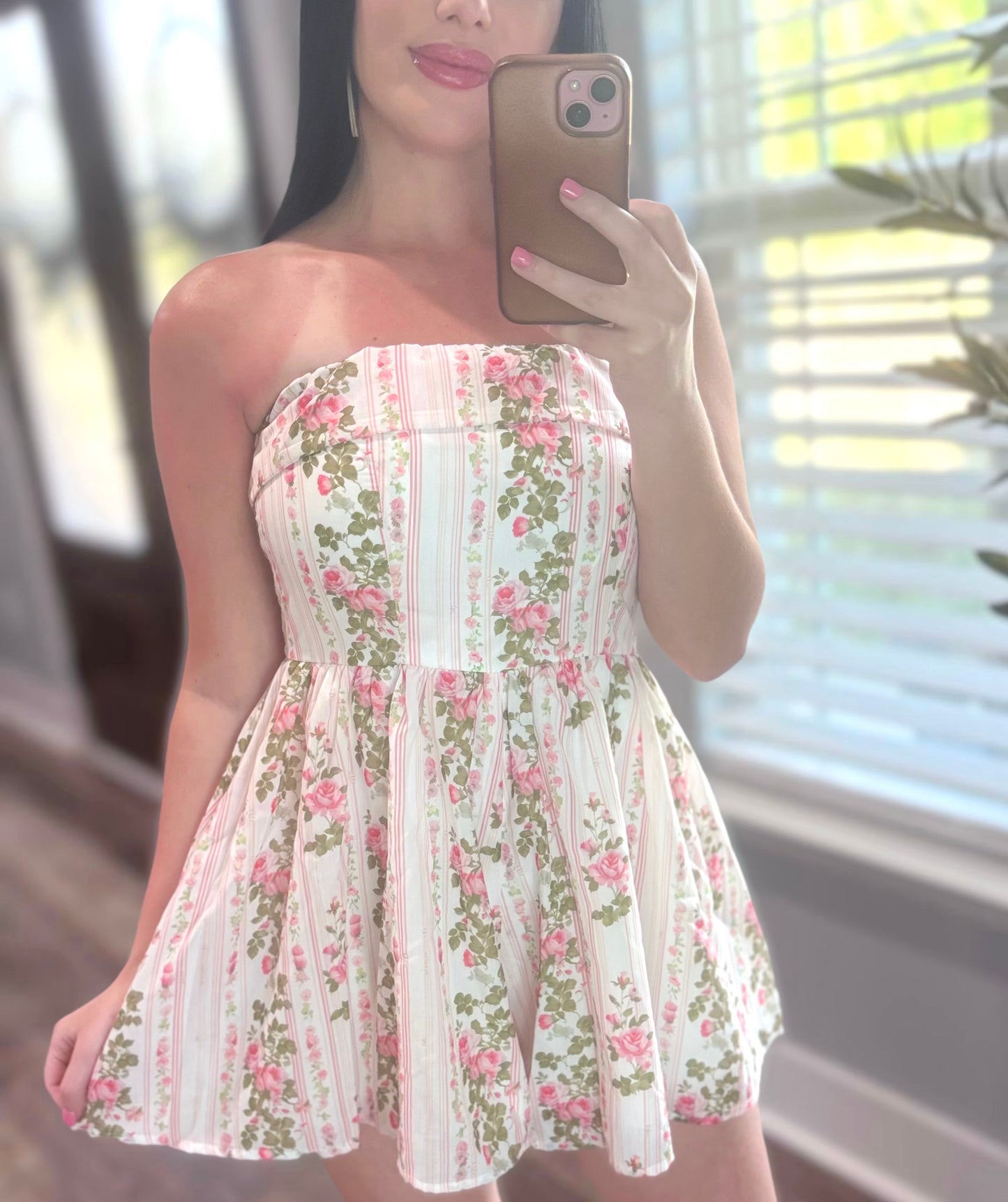 Floral Rose Romper