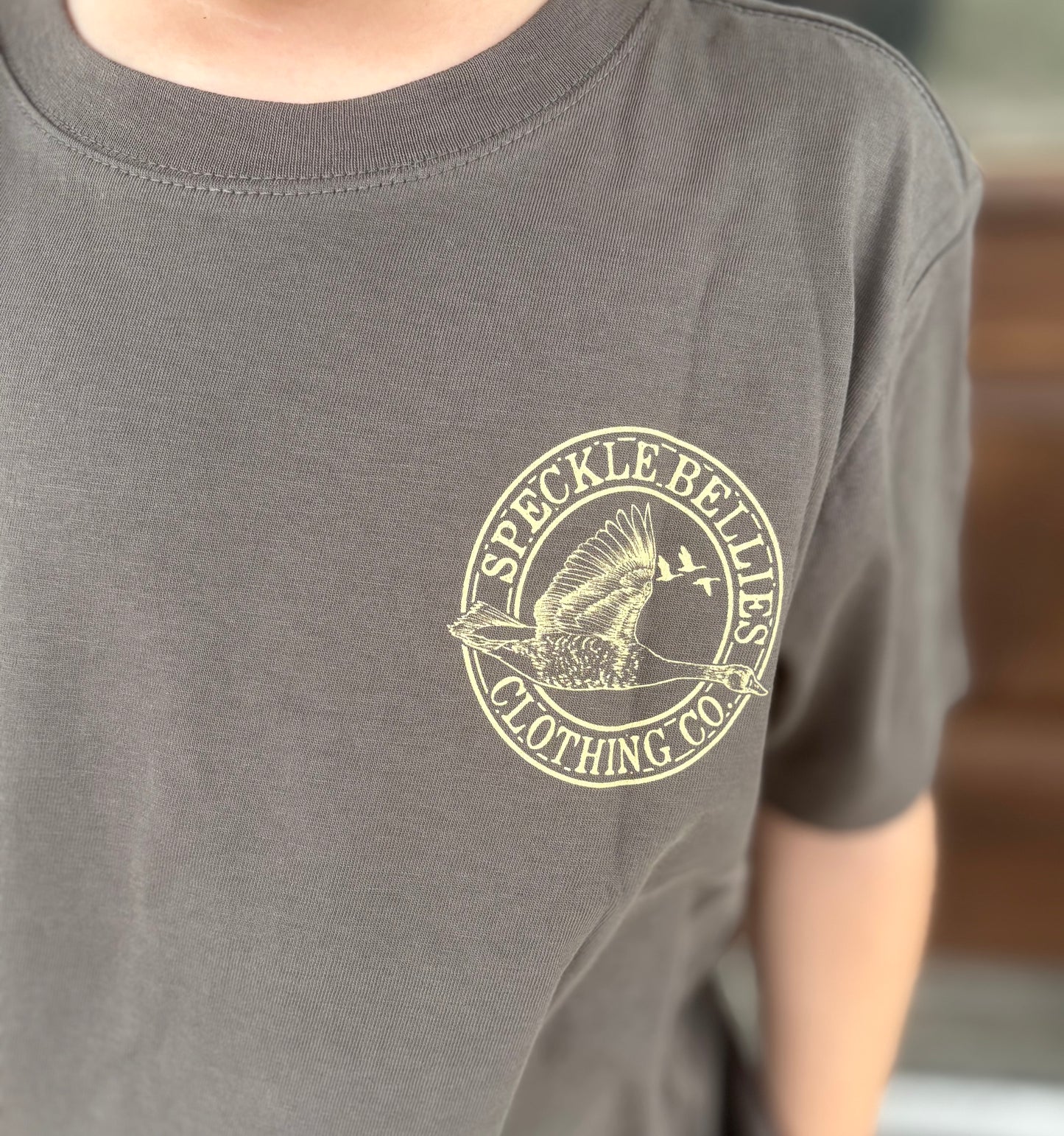 Speckle Bellies Youth Backwoods Duck Tee