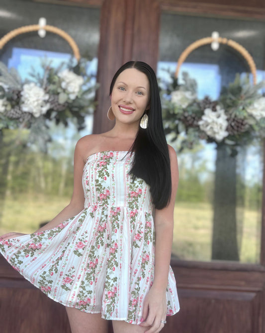 Floral Rose Romper