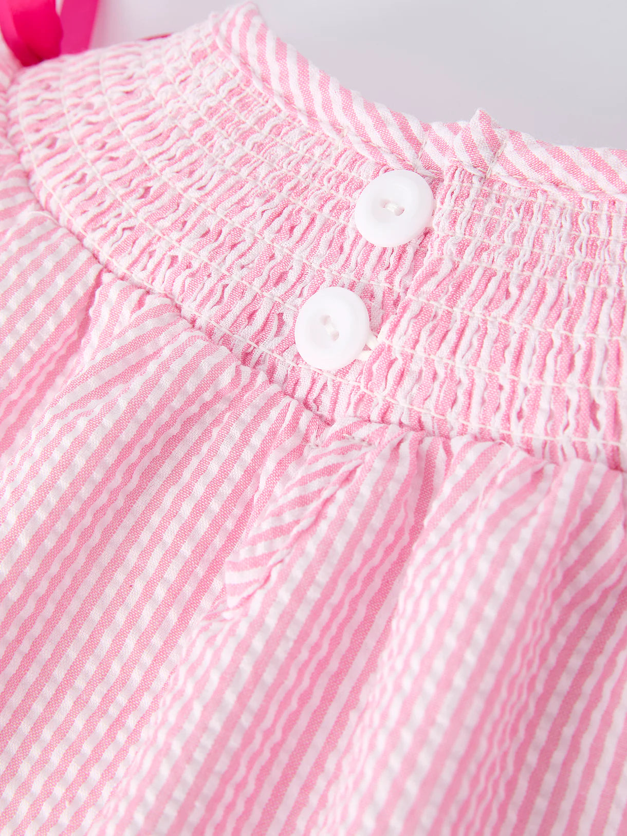 Little Girls Strawberry Smocked Embroidered Dress 🍓🤍